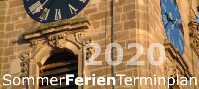 Der SommerFerienTerminplan steht!