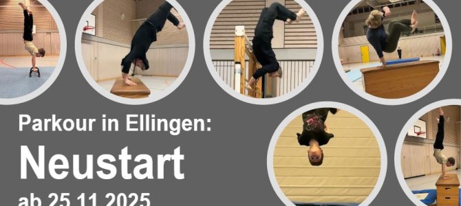 Neustart der Sparte Parkour ab Dienstag, 25.11.2025