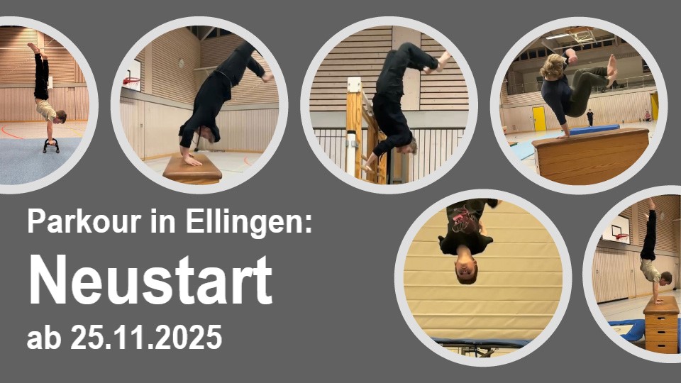 Neustart der Sparte Parkour ab Dienstag, 25.11.2025
